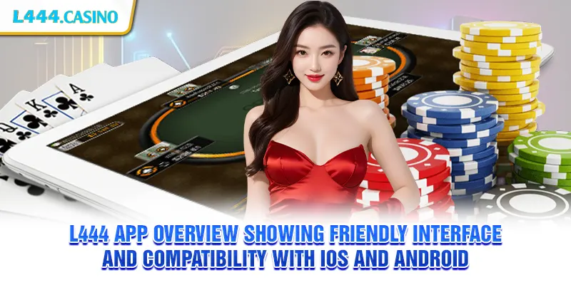 L444 app overview showing friendly interface and compatibility with iOS and Android