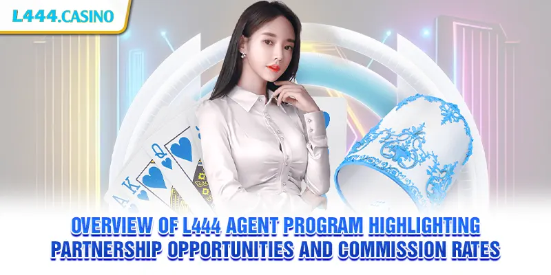 Overview of L444 agent program highlighting partnership opportunities and commission rates