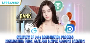 Overview of L444 registration process highlighting quick, safe and simple account creation