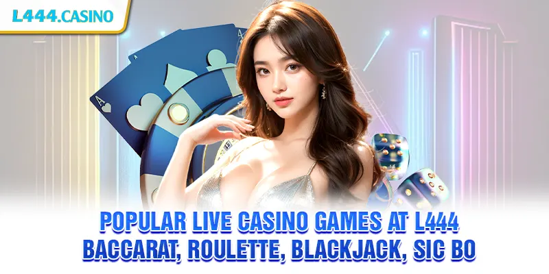 Popular live casino games at L444 – Baccarat, Roulette, Blackjack, Sic Bo