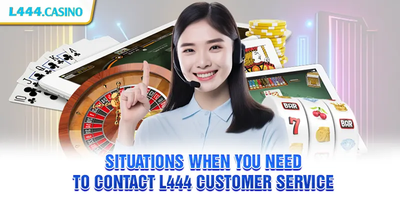 Situations when you need to contact L444 customer service