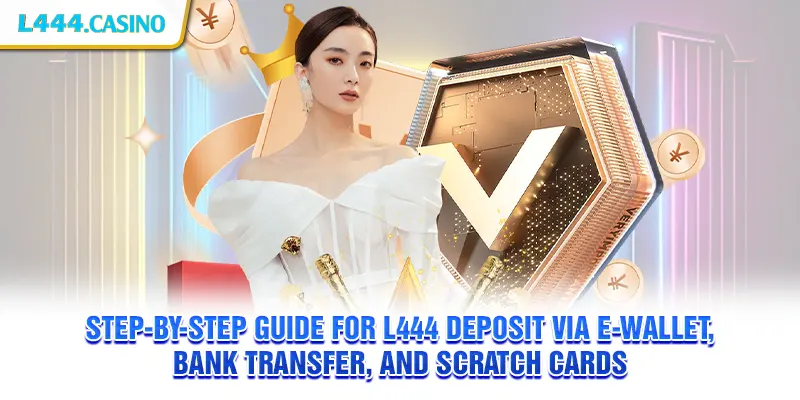 Step-by-step guide for L444 deposit via e-wallet, bank transfer, and scratch cards