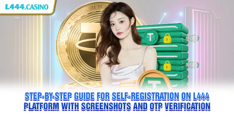 Step-by-step guide for self-registration on L444 platform with screenshots and OTP verification