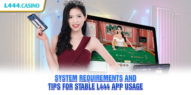 System requirements and tips for stable L444 app usage